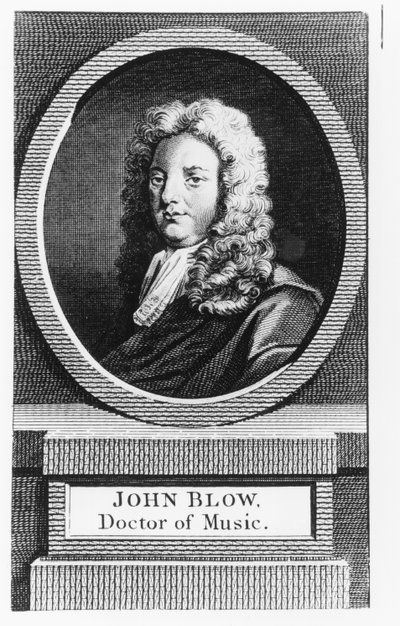 Portræt af John Blow (1649-1708) af English School